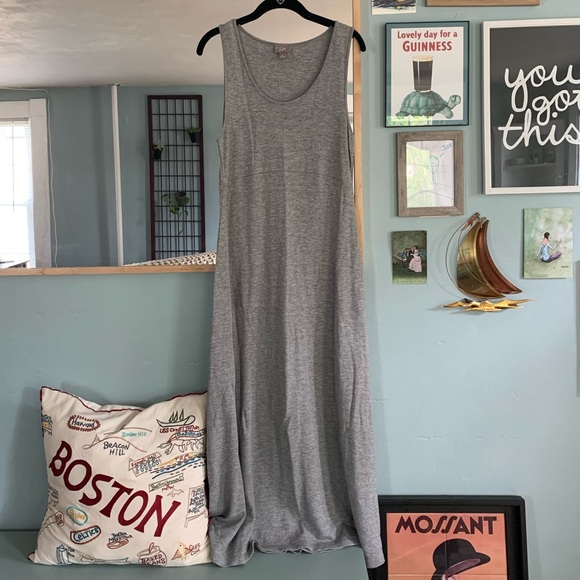 J. Jill Dresses & Skirts - Medium J. Jill Gray Sleeveless Maxi Dress